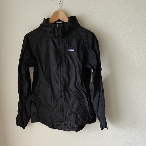 PATAGONIA Houdini Packable Ultralightweight Utility Jacket Black Sz S Outdoor - Picture 1 of 16